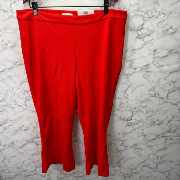 Macy's On 34th Women's Plus Pants sz 2X Short Kick Flare NEW #G855 - Picture 1 of 8